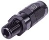 AN to NPT Straight Max Flow Swivel Hose End [1/4 in. NPT Male to -6 AN Hose, Black] - image 3