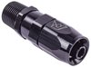 AN to NPT Straight Max Flow Swivel Hose End [3/8 in. NPT Male to -6 AN Hose, Black] - image 2
