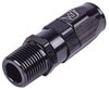 AN to NPT Straight Max Flow Swivel Hose End [3/8 in. NPT Male to -6 AN Hose, Black] - image 3