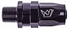 AN to NPT Straight Max Flow Swivel Hose End [3/8 in. NPT Male to -8 AN Hose, Black] - image 1