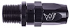 AN to NPT Straight Max Flow Swivel Hose End [1/2 in. NPT Male to -8 AN Hose, Black] - image 1