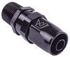 AN to NPT Straight Max Flow Swivel Hose End [1/2 in. NPT Male to -8 AN Hose, Black] - image 2