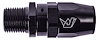 AN to NPT Straight Max Flow Swivel Hose End [1/2 in. NPT Male to -10 AN Hose, Black] - image 1