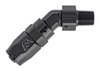 AN to NPT 45-Degree Max Flow Hose End Fitting [1/4 in. NPT Male to -6 AN Hose, Black] - image 2