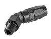 AN to NPT 45-Degree Max Flow Hose End Fitting [1/4 in. NPT Male to -6 AN Hose, Black] - image 3