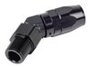 AN to NPT 45-Degree Max Flow Hose End Fitting [1/2 in. NPT Male to -10 AN Hose, Black - image 3