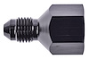 AN to NPT Straight Adapter Fitting [-3 AN Male to 1/8 in. NPT Female, Black] - image 1