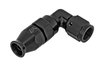 AN 90-Degree Tight Radius Non-Swivel PTFE Hose End Fitting [-4 AN Female to -4 AN PTFE Hose, Black Anodized Aluminum] - image 2