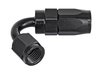 AN 120-Degree Max Flow Swivel Hose End [-4 AN Female to -4 AN Hose, Black] - image 3