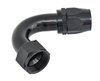 AN 120-Degree Max Flow Swivel Hose End [-20 AN Female to -20 AN Hose, Black] - image 3