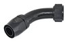 AN 60-Degree Max Flow Swivel Hose End [-20 AN Female to -20 AN Hose, Black] - image 2