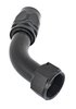 AN 60-Degree Max Flow Swivel Hose End [-20 AN Female to -20 AN Hose, Black] - image 3