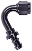 AN 120-Degree Push-Loc Hose End [-6 AN Female Swivel to Push-Loc Hose, Black] - image 1