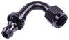 AN 120-Degree Push-Loc Hose End [-6 AN Female Swivel to Push-Loc Hose, Black] - image 2