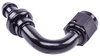 AN 120-Degree Push-Loc Hose End [-6 AN Female Swivel to Push-Loc Hose, Black] - image 3