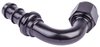 AN 120-Degree Push-Loc Hose End [-10 AN Female Swivel to Push-Loc Hose, Black] - image 3