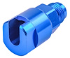 AN to Fuel Injection Threaded Adapter Fitting [-6 AN Male to 5/16 in. Hard Line, Blue] - image 1