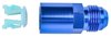 AN to Fuel Injection Quick-Connect Adapter Fitting [-8 AN Male to 3/8 in. Hard Line, Blue] - image 3