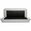 Bench Seat Upholstery for Select 1960-1964 Chevrolet/GMC Trucks, Panel, Suburban, w/Vertical Pleats [White & Black] - image 1