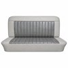 Bench Seat Upholstery for Select 1960-1964 Chevrolet/GMC Trucks, Panel, Suburban, w/Vertical Pleats [White & Silver] - image 1