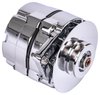 GM 1-Wire Alternator 140 Amp Output with V-Belt Pulley [Chrome Plated Finish] - image 2