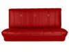 Bench Seat Upholstery for 1973-1980 Chevrolet/GMC Trucks, w/Square Accents & Vertical Pleats [Red] - image 1