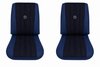 Bucket Seat Upholstery for 1973-1980 Chevrolet/GMC Trucks, K5 Blazer, Jimmy, w/Square Accent & Vertical Pleats [2-Tone Blue] - image 1