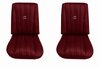 Bucket Seat Upholstery for 1973-1980 Chevrolet/GMC Trucks, K5 Blazer, Jimmy, w/Square Accent & Vertical Pleats [Carmine] - image 1