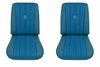 Bucket Seat Upholstery for 1973-1980 Chevrolet/GMC Trucks, K5 Blazer, Jimmy, w/Square Accent & Vertical Pleats [2-Tone Aqua] - image 1
