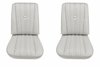Bucket Seat Upholstery for 1973-1980 Chevrolet/GMC Trucks, K5 Blazer, Jimmy, w/Square Accent & Vertical Pleats [White] - image 1