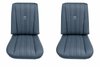 Bucket Seat Upholstery for 1973-1980 Chevrolet/GMC Trucks, K5 Blazer, Jimmy, w/Square Accent & Vertical Pleats [Blue] - image 1