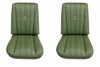 Bucket Seat Upholstery for 1973-1980 Chevrolet/GMC Trucks, K5 Blazer, Jimmy, w/Square Accent & Vertical Pleats [Green] - image 1