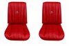 Bucket Seat Upholstery for 1973-1980 Chevrolet/GMC Trucks, K5 Blazer, Jimmy, w/Square Accent & Vertical Pleats [Red] - image 1