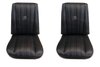 Bucket Seat Upholstery for 1973-1980 Chevrolet/GMC Trucks, K5 Blazer, Jimmy, w/Square Accent & Vertical Pleats [Black] - image 1