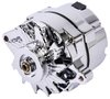 Ford 1-Wire Alternator, 140 amp Output with Single Groove V-Belt Pulley [Chrome Plated Finish] - image 1