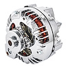 Chrysler 1-Wire 100 Amp Alternator [External Regulator, Single Groove V-Belt Pulley, Chrome Plated Finish] - image 1