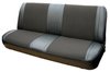 Front Bench Seat Upholstery Kit for 1972-1978 Dodge Truck w/Std. Cab [Palomino Madrid Vinyl & Sandstone Encore Velour]