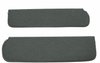 Sun Visors for 1963-1969 Dodge D100, D200, D300, W100, W200, W300 Trucks, w/o Mirrors [Charcoal Madrid Grain Vinyl]
