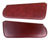 Sun Visors for 1979-1983 Dodge Trucks, 1981-1993 Dodge Ramcharger [Maroon Madrid Grain Vinyl]