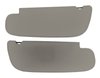 Sun Visors for 1994-2002 Dodge Ram 1500, 2500, 3500 Trucks, w/o Passenger Side Mirror [Ox Gray Foam-Backed Cloth]