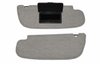 Sun Visors for 1994-2002 Dodge Ram 1500, 2500, 3500 Trucks, w/Passenger Side Mirror [Ox Gray Foam-Backed Cloth]