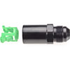 AN to Fuel Injection Quick-Connect Adapter Fitting [-8 AN Male to 3/8 in. Hard Line, Black] - image 3