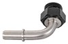 Fuel Rail Quick Connect Adapter Fitting [-8 AN Male O-Ring to 3/8 in. 90 Degree Tube] - image 3