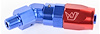 45° Max Flow Hose End -06AN x 1/8" NPTM - image 1