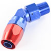 45° Max Flow Hose End -10AN x 1/2" NPTM - image 3