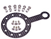 Carbon Fiber 1 Hole Steering Wheel Switch Plate - image 1