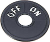 Battery Disconnect Billet Aluminum Faceplate [Anodized Black] - image 1