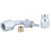 AN 45-Degree PTFE Hose End Fitting [-3 AN Female to -3 AN PTFE Hose, Zinc Plated] - image 3