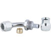 AN 45-Degree PTFE Hose End Fitting [-6 AN Female to -6 AN PTFE Hose, Zinc Plated] - image 3