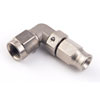 AN 90-Degree PTFE Hose End Fitting [-3 AN Female to -3 AN PTFE Hose, Zinc Plated] - image 2